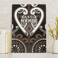 Aotearoa Kati Mamoe Canvas Wall Art Maori Tribal Pattern LT05 Without Frame Brown - Polynesian Pride