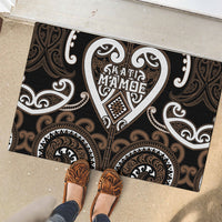 Aotearoa Kati Mamoe Rubber Doormat Maori Tribal Pattern LT05 - Polynesian Pride