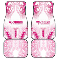 Breast Cancer Pink Out Car Mats Polynesian Art Tattoo White Version LT05 - Polynesian Pride