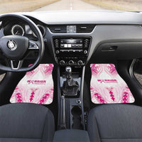 Breast Cancer Pink Out Car Mats Polynesian Art Tattoo White Version LT05 Set 2pcs - Front White - Polynesian Pride