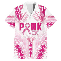 Breast Cancer Pink Out Hawaiian Shirt Polynesian Art Tattoo White Version LT05 White - Polynesian Pride