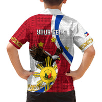 Personalized Philippines Kid Hawaiian Shirt The Eight-Rayed Sun Bald Eagle Polynesian Pattern LT05 - Polynesian Pride