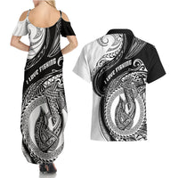 Go Fishing Couples Matching Summer Maxi Dress and Hawaiian Shirt Polynesian Pattern LT05 - Polynesian Pride