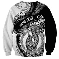 Personalized Go Fishing Sweatshirt Polynesian Pattern LT05 - Polynesian Pride