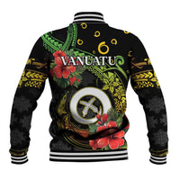 Love Vanuatu Christmas Baseball Jacket God Yumi Polynesian Tribal Pattern LT05 - Polynesian Pride