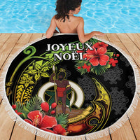 Love Vanuatu Christmas Beach Blanket God Yumi Polynesian Tribal Pattern LT05 - Polynesian Pride