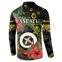 Love Vanuatu Christmas Button Sweatshirt God Yumi Polynesian Tribal Pattern LT05 - Polynesian Pride