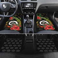 Love Vanuatu Christmas Car Mats God Yumi Polynesian Tribal Pattern LT05 Set 4pcs Black - Polynesian Pride