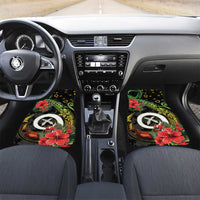 Love Vanuatu Christmas Car Mats God Yumi Polynesian Tribal Pattern LT05 Set 2pcs - Front Black - Polynesian Pride