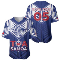 Super Toa Samoa Rugby Custom Baseball Jersey Warrior Spirit LT05