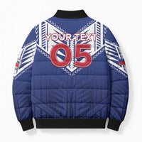 Super Toa Samoa Rugby Custom Bomber Puffer Jacket Warrior Spirit LT05