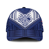 Super Toa Samoa Rugby Classic Cap Warrior Spirit LT05 Universal Fit Blue - Polynesian Pride