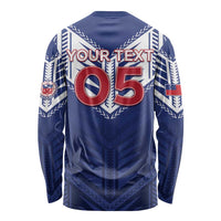 Super Toa Samoa Rugby Custom Long Sleeve Shirt Warrior Spirit LT05