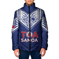 Super Toa Samoa Rugby Custom Padded Jacket Warrior Spirit LT05