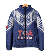 Super Toa Samoa Rugby Custom Padded Jacket Warrior Spirit LT05