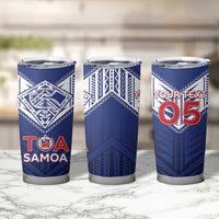 Super Toa Samoa Rugby Custom Tumbler Cup Warrior Spirit LT05