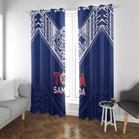 Super Toa Samoa Rugby Window Curtain Warrior Spirit LT05