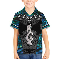 New Zealand Aotearoa Hawaiian Shirt Maori Taniwha Paua Shell LT05 - Polynesian Pride