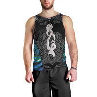 New Zealand Aotearoa Men Tank Top Maori Taniwha Paua Shell LT05 - Polynesian Pride