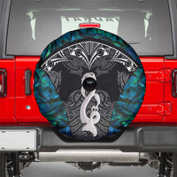 New Zealand Aotearoa Spare Tire Cover Maori Taniwha Paua Shell LT05 - Polynesian Pride