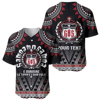 Personalised Samoa Black Saturday Baseball Jersey Samoa For Samoans