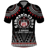 Personalised Samoa Black Saturday Polo Shirt Samoa For Samoans LT05 Black - Polynesian Pride
