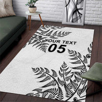 Custom New Zealand Football Area Rug Aotearoa Pride - Polynesian Pride
