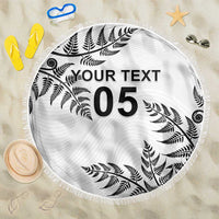 Custom New Zealand Football Beach Blanket Aotearoa Pride - Polynesian Pride