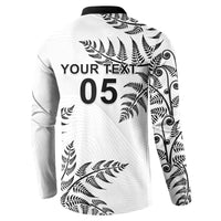 Custom New Zealand Football Button Sweatshirt Aotearoa Pride - Polynesian Pride