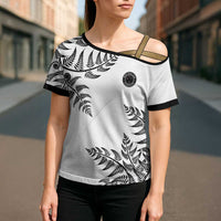Custom New Zealand Football Cross Shoulder Shirt Aotearoa Pride LT05 - Polynesian Pride
