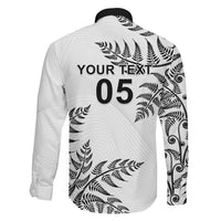 Custom New Zealand Football Family Matching Long Sleeve Bodycon Dress and Hawaiian Shirt Aotearoa Pride - Polynesian Pride