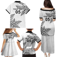 Custom New Zealand Football Family Matching Puletasi and Hawaiian Shirt Aotearoa Pride - Polynesian Pride