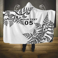 Custom New Zealand Football Hooded Blanket Aotearoa Pride - Polynesian Pride