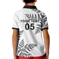 Custom New Zealand Football Kid Polo Shirt Aotearoa Pride LT05 - Polynesian Pride