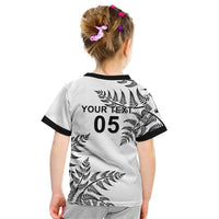Custom New Zealand Football Kid T Shirt Aotearoa Pride LT05 - Polynesian Pride