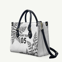Custom New Zealand Football Leather Bag Aotearoa Pride LT05 White - Polynesian Pride