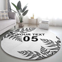 Custom New Zealand Football Round Carpet Aotearoa Pride - Polynesian Pride