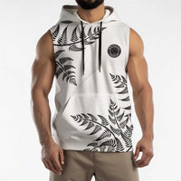 Custom New Zealand Football Sleeveless Hoodie Aotearoa Pride LT05 - Polynesian Pride