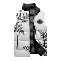 Custom New Zealand Football Sleeveless Puffer Jacket Aotearoa Pride LT05 - Polynesian Pride