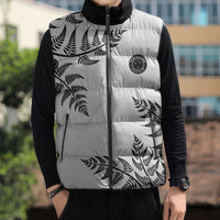 Custom New Zealand Football Sleeveless Puffer Jacket Aotearoa Pride LT05 - Polynesian Pride