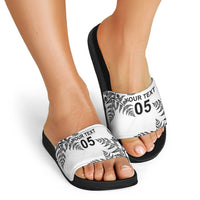 Custom New Zealand Football Slide Sandals Aotearoa Pride LT05 - Polynesian Pride