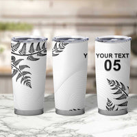 Custom New Zealand Football Tumbler Cup Aotearoa Pride - Polynesian Pride