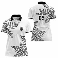 Custom New Zealand Football Women Polo Shirt Aotearoa Pride - Polynesian Pride