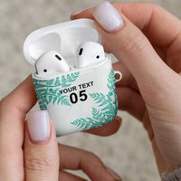 Custom New Zealand Football AirPods Case Aotearoa Pride Aqua Version LT05 - Polynesian Pride