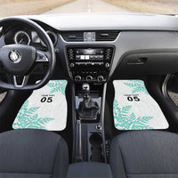 Custom New Zealand Football Car Mats Aotearoa Pride Aqua Version LT05 Set 2pcs - Front Aqua - Polynesian Pride