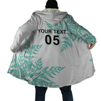 Custom New Zealand Football Cloak Aotearoa Pride Aqua Version LT05 - Polynesian Pride