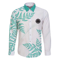 Custom New Zealand Football Family Matching Mermaid Dress and Hawaiian Shirt Aotearoa Pride Aqua Version - Polynesian Pride