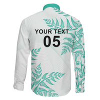 Custom New Zealand Football Family Matching Off Shoulder Short Dress and Hawaiian Shirt Aotearoa Pride Aqua Version - Polynesian Pride