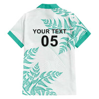 Custom New Zealand Football Family Matching Summer Maxi Dress and Hawaiian Shirt Aotearoa Pride Aqua Version - Polynesian Pride