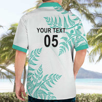 Custom New Zealand Football Hawaiian Shirt Aotearoa Pride Aqua Version LT05 - Polynesian Pride